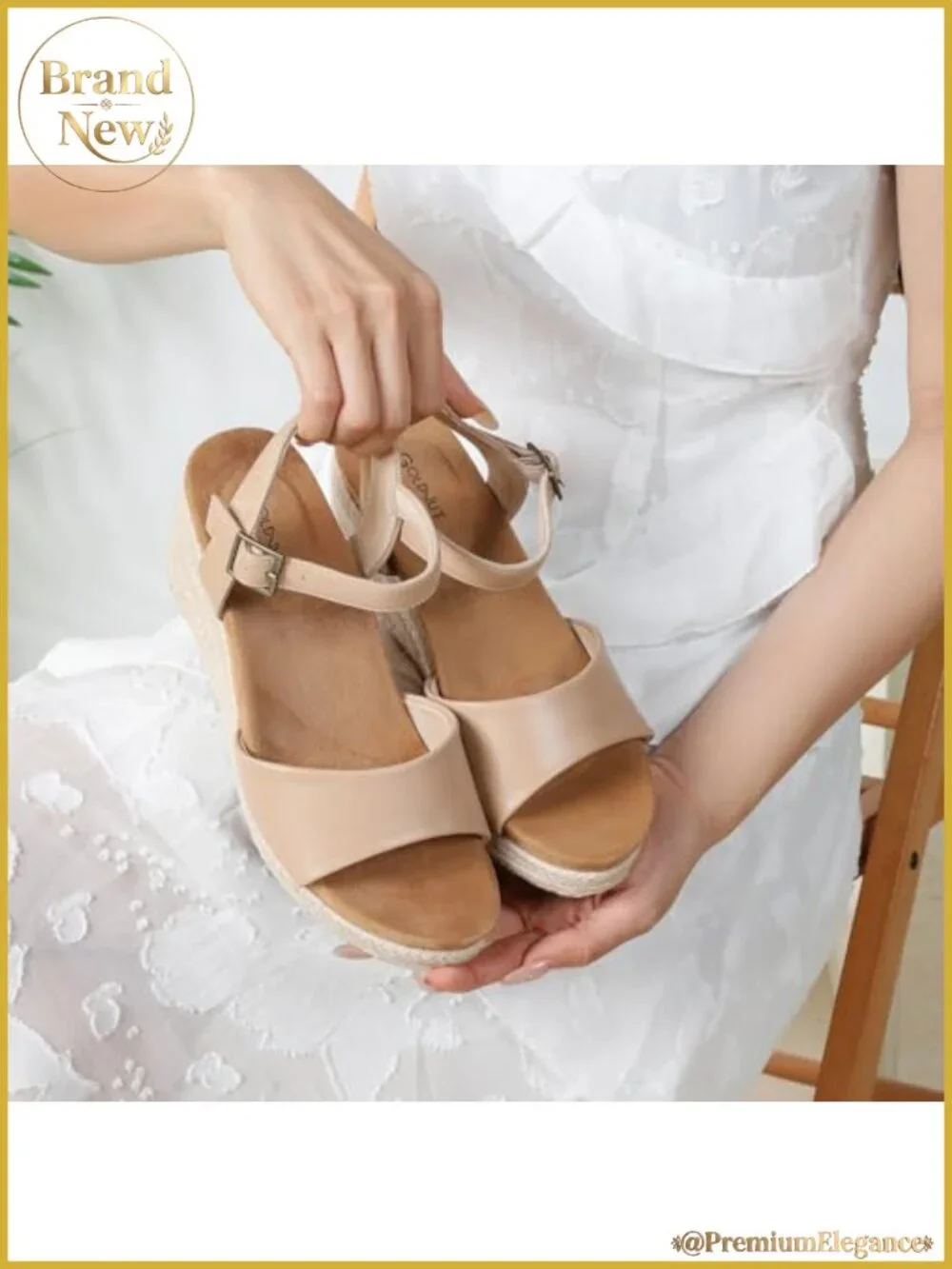 Orthopedic Platform Espadrille Wedge Sandals Memory Foam Arch Support Summer